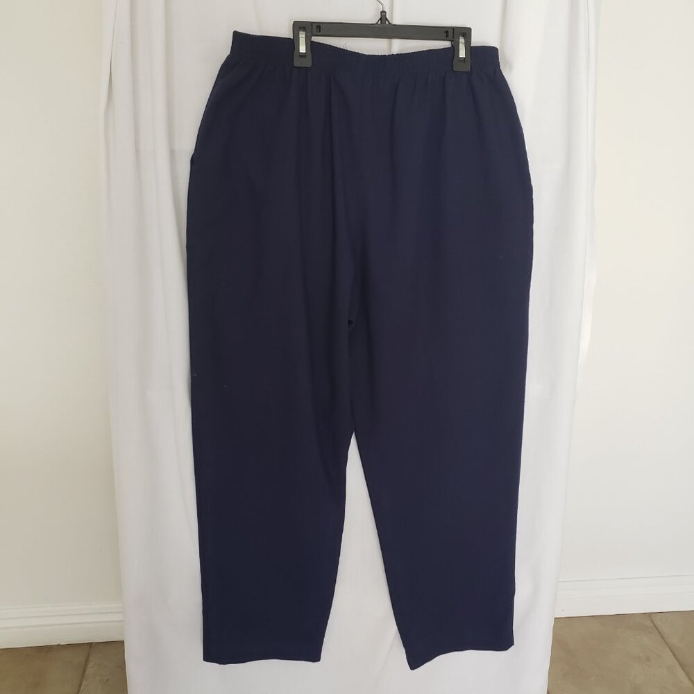 Briggs Woman Navy Blue Formal Pants Size 18 - Picture 10 of 15